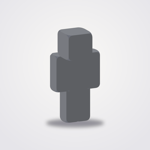 Generic grey blobby 3D-printed figure placeholder